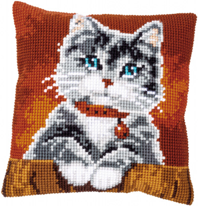 Cat with Collar Cushion Kit