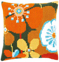  Retro Flower Cushion Kit