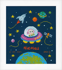 Baby Astronaut Birth Announcement Kit