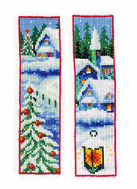 Winter Villages Bookmarks Kit