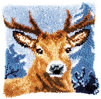 Deer Cushion Latch Hook Kit