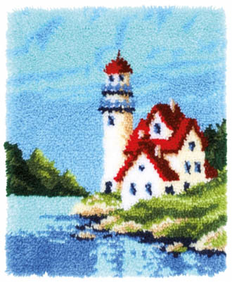 Lighthouse Rug Latch Hook Kit