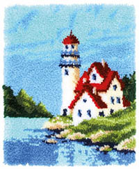 Lighthouse Rug Latch Hook Kit