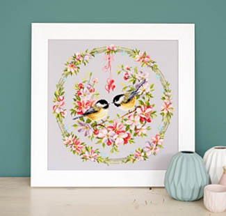 Tit in Flower Wreath Kit