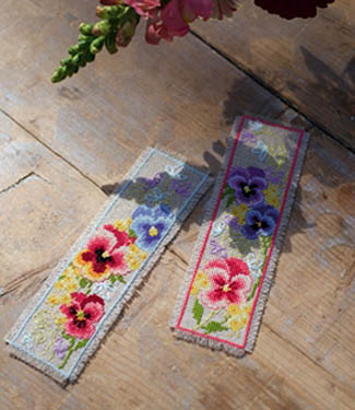 Violets (Pansies) Bookmarks Kit