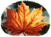 Autumn Leaves Latch Hook Rug Kit
