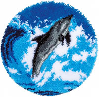 Dolphin Latch Hook Rug Kit