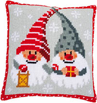 Christmas Gnomes Cushion Kit