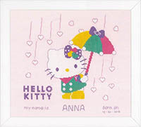 Hello Kitty - A Shower of Hearts Birth Announcement Kit