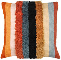 Boho Stripes Cushion Latch Hook & Chain Stitch Kit
