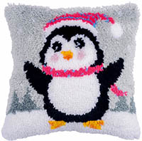 Penguin Cushion Latch Hook Kit
