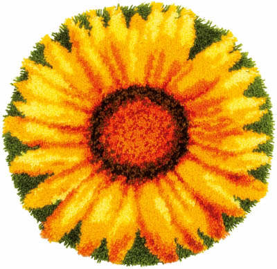 Sunflower Latch Hook Rug Kit
