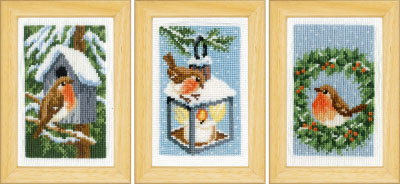 Miniature Robins in Winter Card Kit