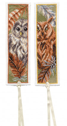 Owl with Feathers Bookmarks Kit