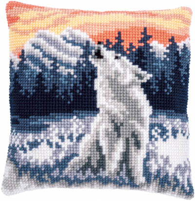 Wolf in Winter Cushion Kit