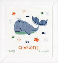 Whale Fun Birth Announcement Kit