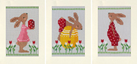 Easter Rabbits Greeting Cards Kit