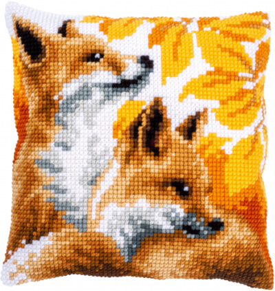 Foxes In Autumn Cushion Kit