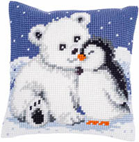 Polar Bear & Penguin Cushion Kit