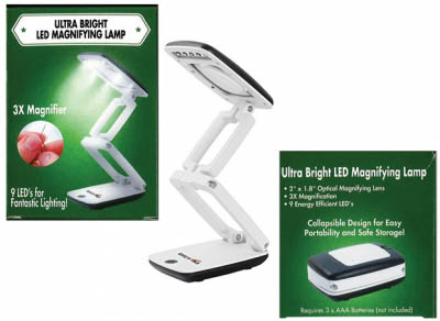 2X LED Magnifying Lamp
