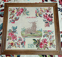 1914 Floral Stag