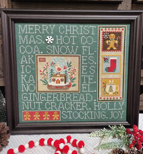 Mixed Media Needleart - Retro Christmas