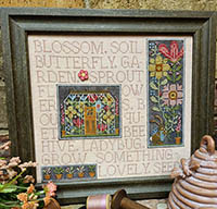 Mixed Media Needleart:  Flower Garden