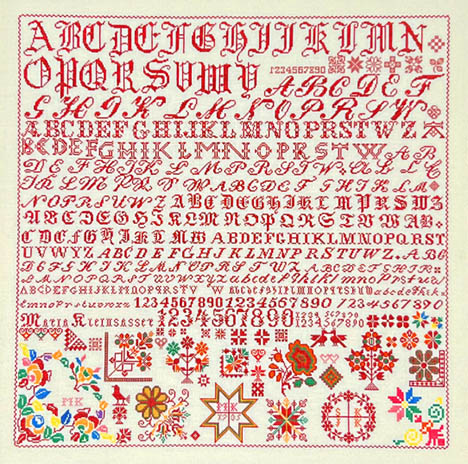 Maria Kleinsasser 1935 – South Dakota  Sampler