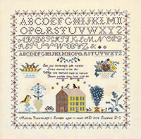 Melissa Fratenburg 1834 – New York  Sampler