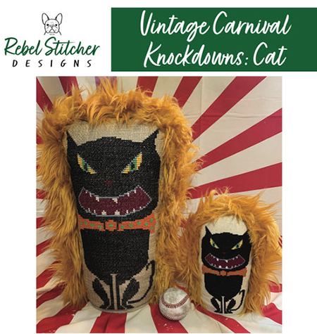 Vintage Carnival  Knockdown Cat