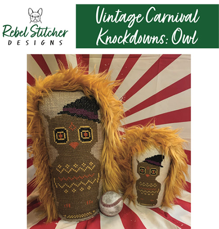Vintage Carnival  Knockdown owl