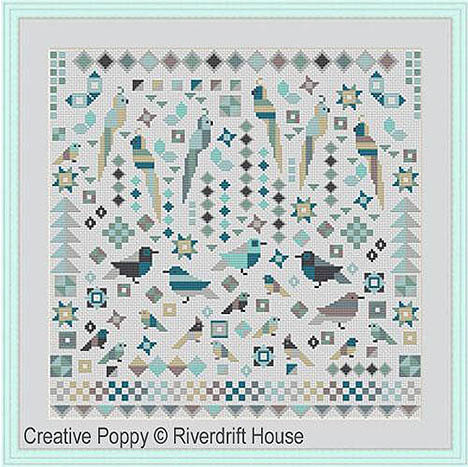 Birds Patchwork Style