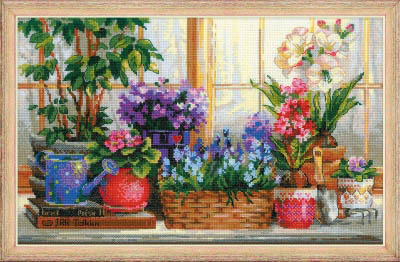 Windowsill With Flowers Kit