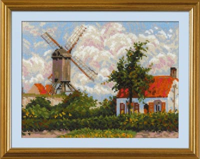 Windmill at Knokke after C. Pissarro's Painting  Kit