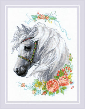 White Mane and Roses Kit