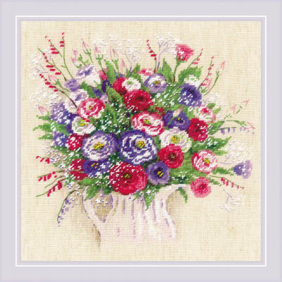 Bouquet with Eustoma & Gypsophila