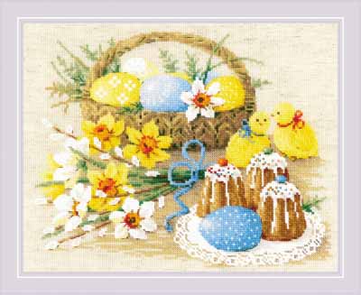 Easter Still Life with Chickens Kit