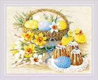 Easter Still Life with Chickens Kit