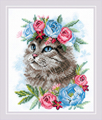 Cat In Flowers Kit