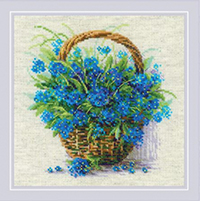 Forget Me Nots In A Basket Kit