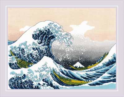 The Great Wave off Kanagawa after Artwork by K. Hokusal Kit