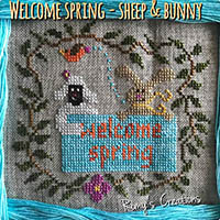 Welcome Spring Sheep & Bunny