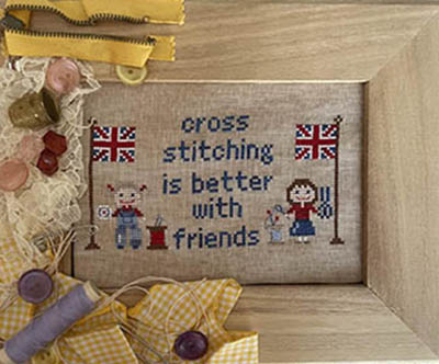 Cross Stitching is Better With Friends