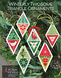 Wintery Twosome Triangle Ornaments