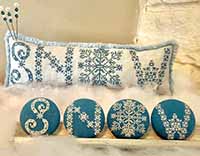 Snow Buttons & Pillow