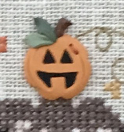 Happy Pumpkin Button