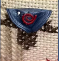 Tri Cornerd Hat Button