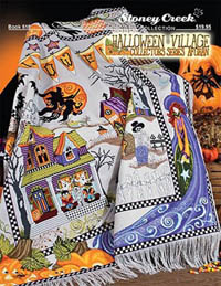 Halloween Village Afghan