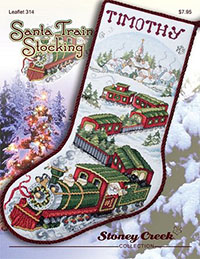 Santa Train Stocking