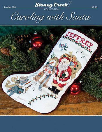 Caroling with Santa Stocking
